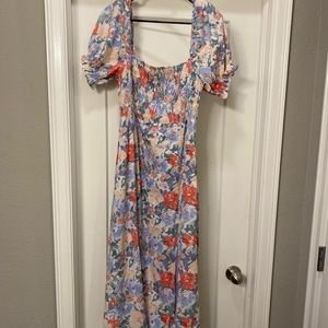 ASTR the label smocked midi dress